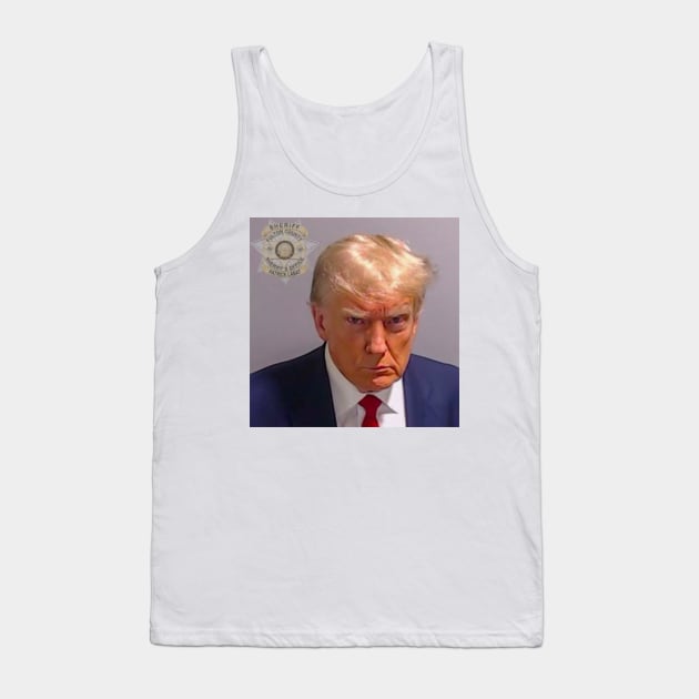 Trump Mugshot Tank Top by akastardust